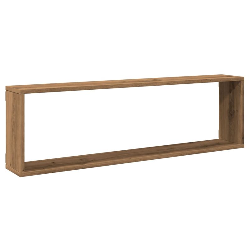 Casa si Gradina - Mobilier - Biblioteci si rafturi - Rafturi - Rafturi perete cub, 4 buc., stejar artizanal 100x15x30 cm lemn - Infinity.ro