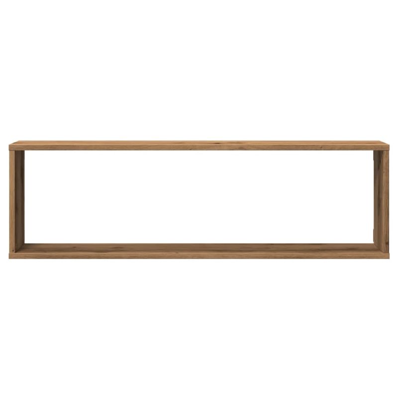 Casa si Gradina - Mobilier - Biblioteci si rafturi - Rafturi - Rafturi perete cub, 4 buc., stejar artizanal 100x15x30 cm lemn - Infinity.ro