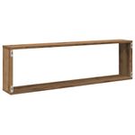 Casa si Gradina - Mobilier - Biblioteci si rafturi - Rafturi - Rafturi perete cub, 4 buc., stejar artizanal 100x15x30 cm lemn - Infinity.ro