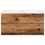 Casa si Gradina - Mobilier - Comode si corpuri - Masute de toaleta - Dulap chiuveta cu chiuveta incorporata lemn vechi 91x39,5x49 cm - Infinity.ro