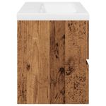 Casa si Gradina - Mobilier - Comode si corpuri - Masute de toaleta - Dulap chiuveta cu chiuveta incorporata lemn vechi 91x39,5x49 cm - Infinity.ro