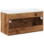 Casa si Gradina - Mobilier - Comode si corpuri - Masute de toaleta - Dulap chiuveta cu chiuveta incorporata lemn vechi 91x39,5x49 cm - Infinity.ro