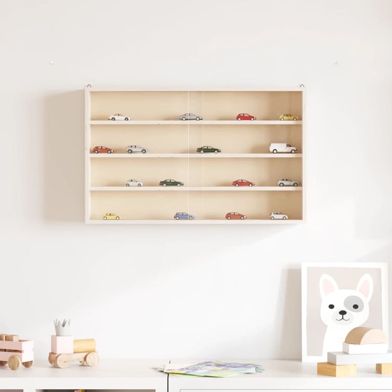 Casa si Gradina - Mobilier - Biblioteci si rafturi - Rafturi - Vitrina de perete cu usi, 60x8,5x37 cm - Infinity.ro