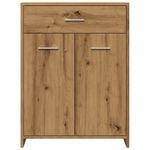Casa si Gradina - Mobilier - Mobilier baie - Comode baie - Dulap pentru baie stejar artizanal, 60x33x80 cm, lemn prelucrat - Infinity.ro