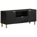 Casa si Gradina - Mobilier - Dulapuri si sifoniere - Dulapuri - Dulap TV, negru, 105x33x46 cm, lemn prelucrat - Infinity.ro