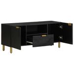 Casa si Gradina - Mobilier - Dulapuri si sifoniere - Dulapuri - Dulap TV, negru, 105x33x46 cm, lemn prelucrat - Infinity.ro