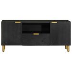 Casa si Gradina - Mobilier - Dulapuri si sifoniere - Dulapuri - Dulap TV, negru, 105x33x46 cm, lemn prelucrat - Infinity.ro