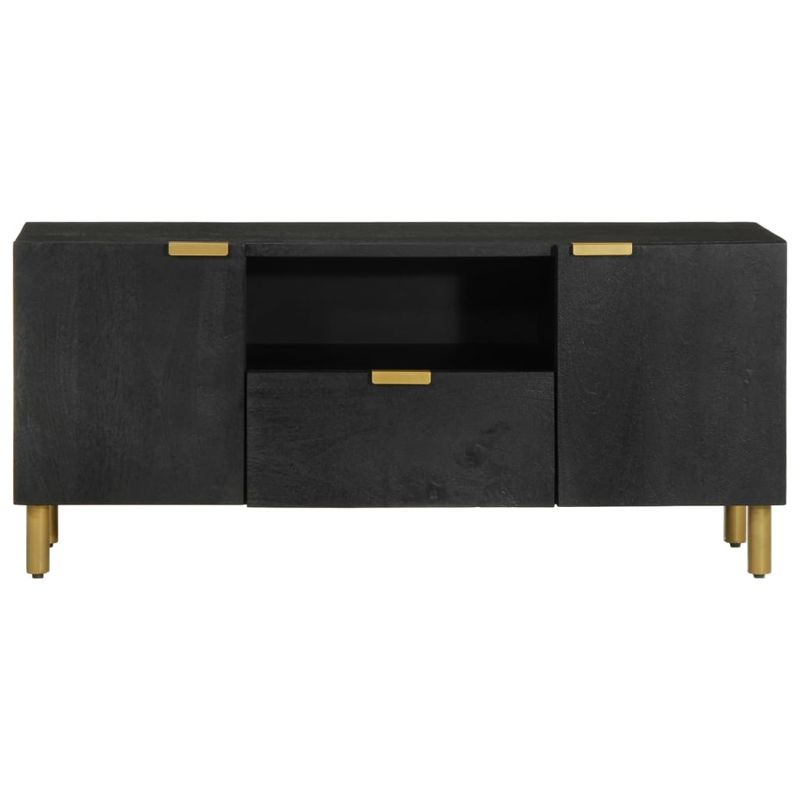 Casa si Gradina - Mobilier - Dulapuri si sifoniere - Dulapuri - Dulap TV, negru, 105x33x46 cm, lemn prelucrat - Infinity.ro