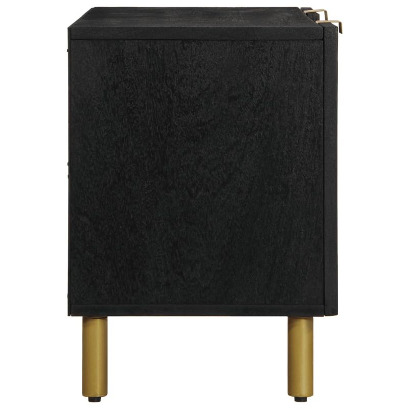 Casa si Gradina - Mobilier - Dulapuri si sifoniere - Dulapuri - Dulap TV, negru, 105x33x46 cm, lemn prelucrat - Infinity.ro