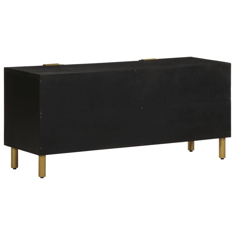 Casa si Gradina - Mobilier - Dulapuri si sifoniere - Dulapuri - Dulap TV, negru, 105x33x46 cm, lemn prelucrat - Infinity.ro
