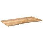 Casa si Gradina - Mobilier - Feronerie si accesorii mobila - Blat birou cu decupaj curbat 120x50x2,5cm lemn masiv mango brut - Infinity.ro