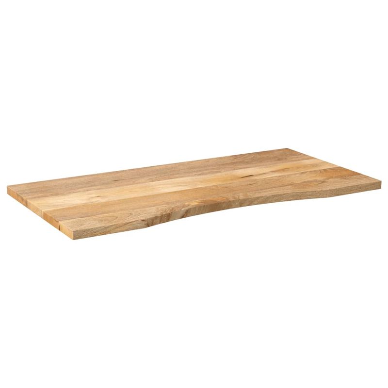 Casa si Gradina - Mobilier - Feronerie si accesorii mobila - Blat birou cu decupaj curbat 120x50x2,5cm lemn masiv mango brut - Infinity.ro