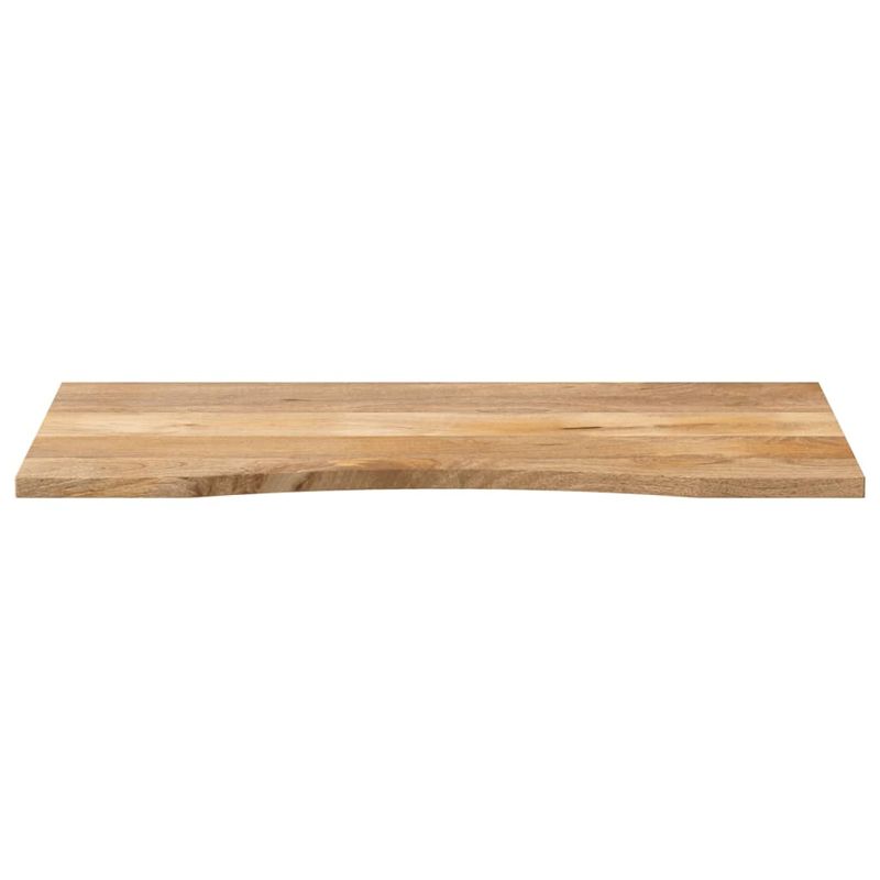 Casa si Gradina - Mobilier - Feronerie si accesorii mobila - Blat birou cu decupaj curbat 120x50x2,5cm lemn masiv mango brut - Infinity.ro