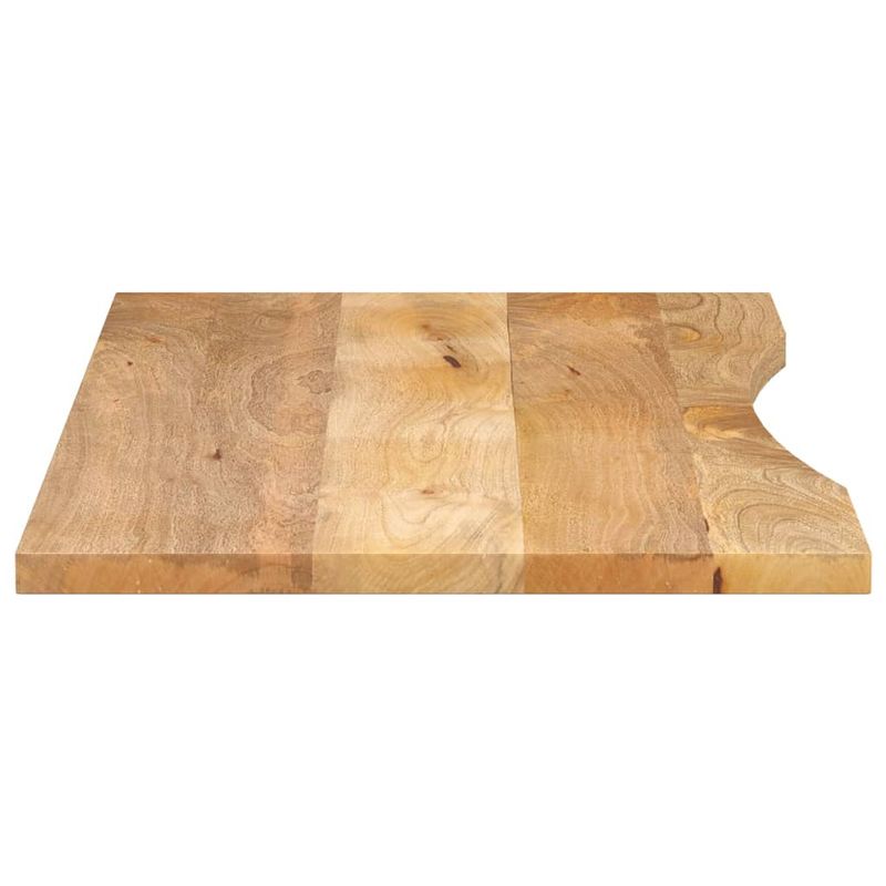 Casa si Gradina - Mobilier - Feronerie si accesorii mobila - Blat birou cu decupaj curbat 120x50x2,5cm lemn masiv mango brut - Infinity.ro