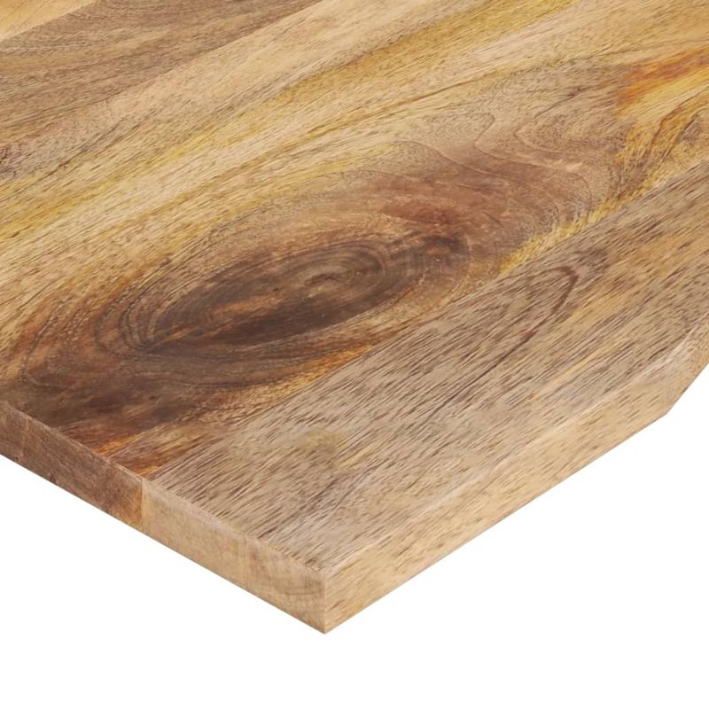 Casa si Gradina - Mobilier - Feronerie si accesorii mobila - Blat birou cu decupaj curbat 120x50x2,5cm lemn masiv mango brut - Infinity.ro