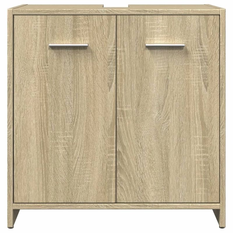 Casa si Gradina - Mobilier - Seturi de mobilier - Seturi baie - Set mobilier de baie, 3 piese, stejar sonoma, lemn prelucrat - Infinity.ro