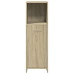 Casa si Gradina - Mobilier - Seturi de mobilier - Seturi baie - Set mobilier de baie, 3 piese, stejar sonoma, lemn prelucrat - Infinity.ro