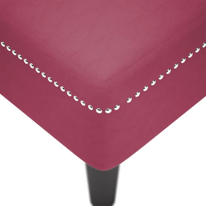 Casa si Gradina - Mobilier - Scaune si fotolii - Fotolii - Sezlong cu perna si cotiera dreapta, rosu vin, catifea - Infinity.ro