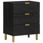 Casa si Gradina - Mobilier - Comode si corpuri - Noptiere - Noptiera, negru, 50x33x62 cm, lemn prelucrat - Infinity.ro