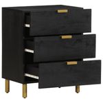 Casa si Gradina - Mobilier - Comode si corpuri - Noptiere - Noptiera, negru, 50x33x62 cm, lemn prelucrat - Infinity.ro