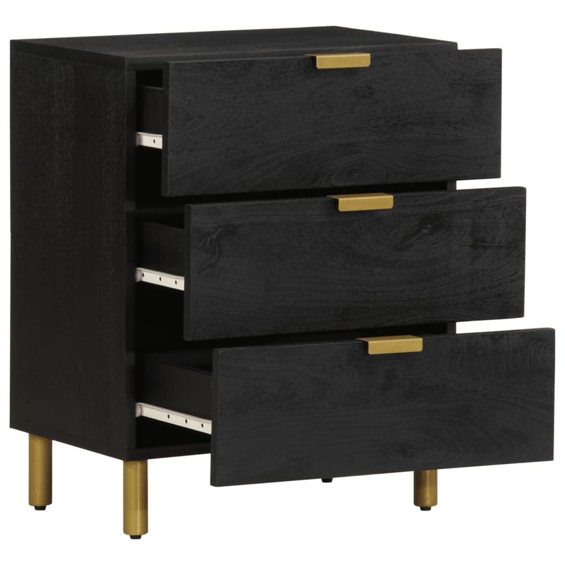 Casa si Gradina - Mobilier - Comode si corpuri - Noptiere - Noptiera, negru, 50x33x62 cm, lemn prelucrat - Infinity.ro