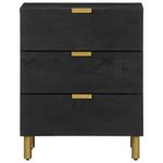 Casa si Gradina - Mobilier - Comode si corpuri - Noptiere - Noptiera, negru, 50x33x62 cm, lemn prelucrat - Infinity.ro
