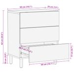 Casa si Gradina - Mobilier - Comode si corpuri - Noptiere - Noptiera, negru, 50x33x62 cm, lemn prelucrat - Infinity.ro