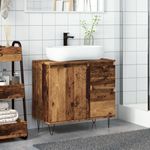Casa si Gradina - Mobilier - Mobilier baie - Comode baie - Dulap chiuveta baie, lemn vechi, 65x33x60 cm, lemn prelucrat - Infinity.ro