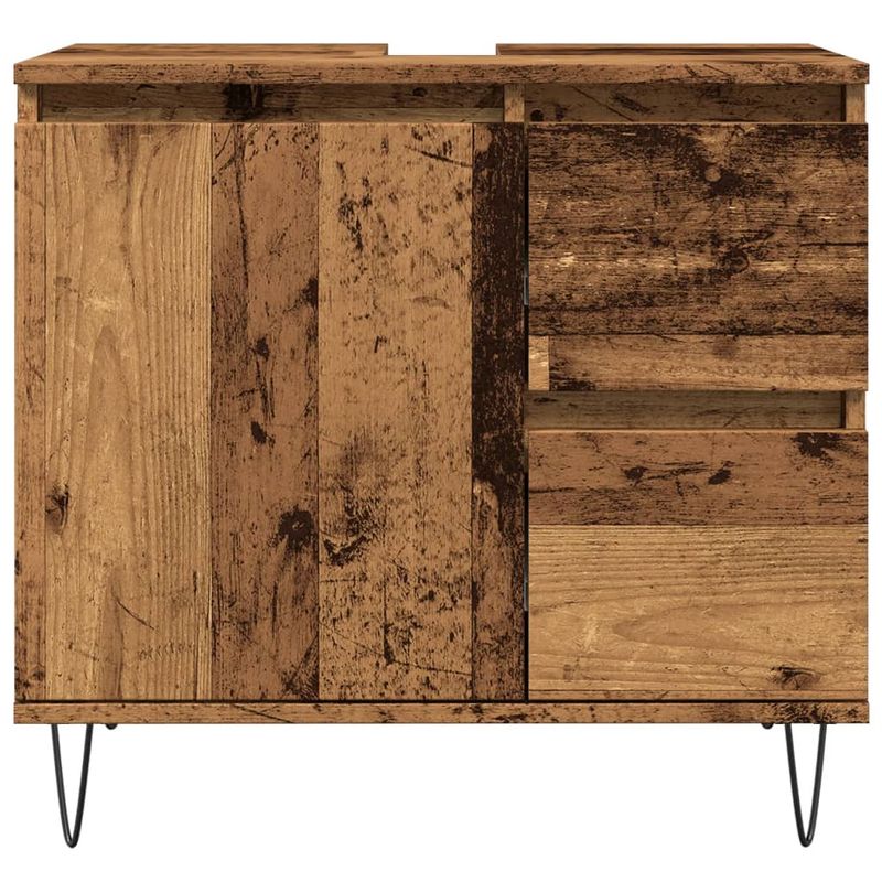 Casa si Gradina - Mobilier - Mobilier baie - Comode baie - Dulap chiuveta baie, lemn vechi, 65x33x60 cm, lemn prelucrat - Infinity.ro