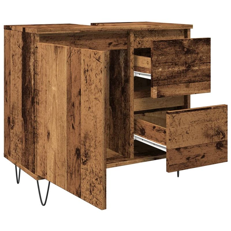 Casa si Gradina - Mobilier - Mobilier baie - Comode baie - Dulap chiuveta baie, lemn vechi, 65x33x60 cm, lemn prelucrat - Infinity.ro