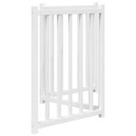 Petshop - Accesorii petshop - Culcusuri si custi - Custi interior si exterior - Poarta pentru caini pliabila 3 panouri, alb, 150 cm, lemn brad, mărime 50x60x2 cm - Infinity.ro