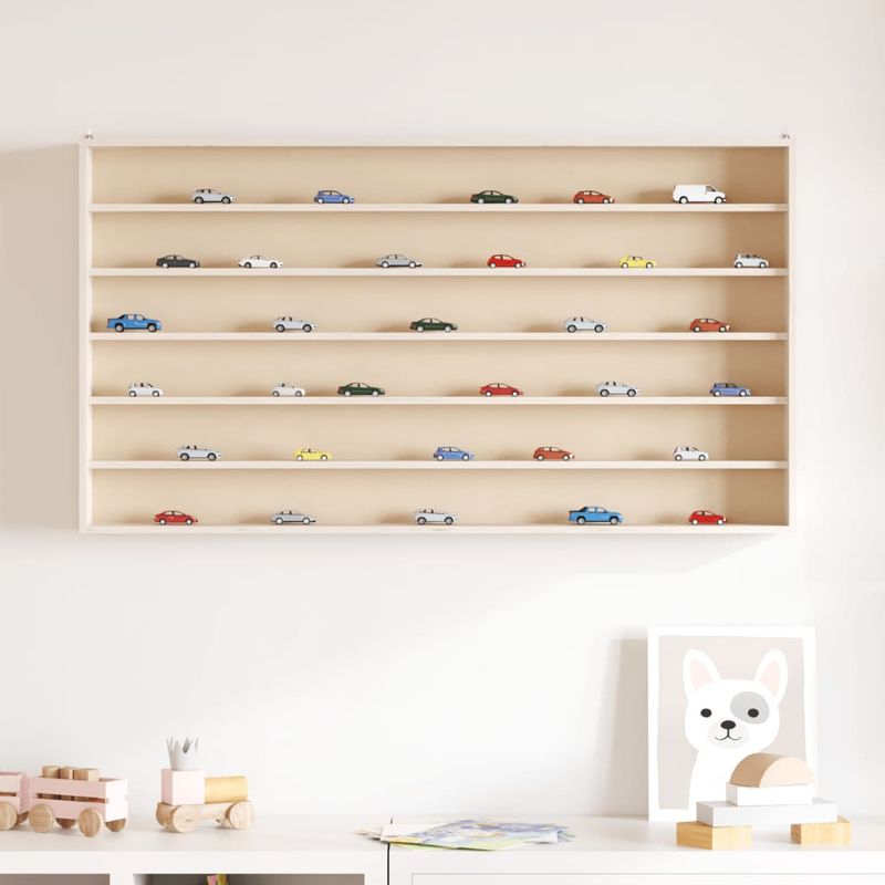Casa si Gradina - Mobilier - Biblioteci si rafturi - Rafturi - Vitrina de perete cu 6 rafturi, 100x8,5x55 cm - Infinity.ro