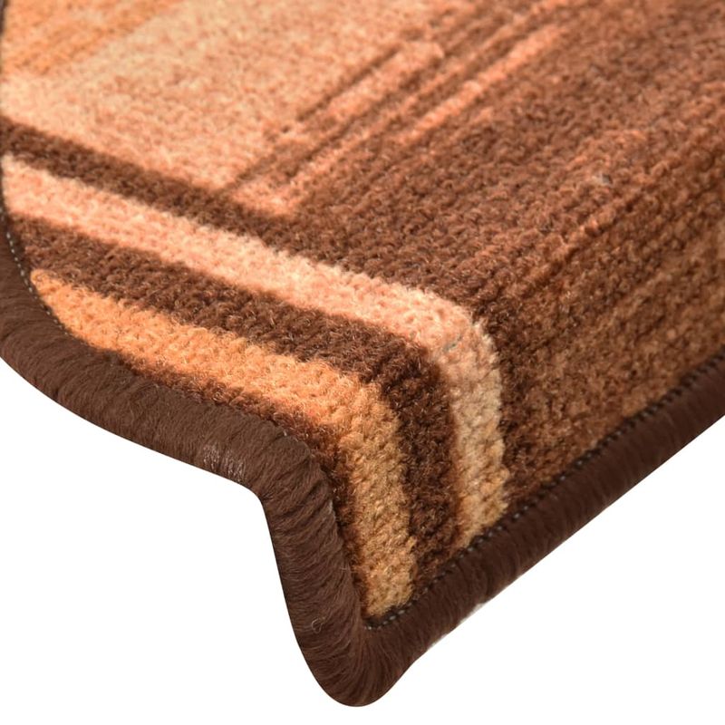 Casa si Gradina - Textile si covoare - Covoare - Covoare casa - Covorase pentru scari autoadezive, 10 buc., maro, 65x21x4 cm, formă semirotund - Infinity.ro