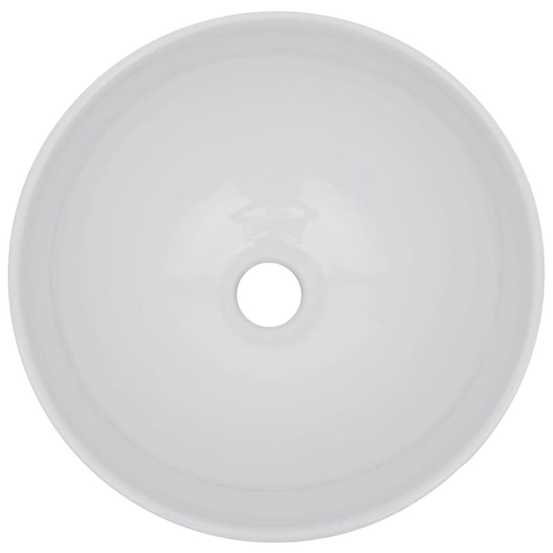 Casa si Gradina - Mobilier - Seturi de mobilier - Seturi baie - Set mobilier de baie, 2 piese, ceramica, mărime raft de 60 cm și chiuvetă rotundă de 32,5 cm - Infinity.ro