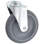 Casa si Gradina - Constructii - Depozitare, transport si protectie - Accesorii echipamente pentru transport si ridicat - Roti pivotante cu gaura pentru surub, 16 buc., 125 mm - Infinity.ro