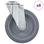 Casa si Gradina - Constructii - Depozitare, transport si protectie - Accesorii echipamente pentru transport si ridicat - Roti pivotante cu gaura pentru surub, 8 buc., 125 mm - Infinity.ro
