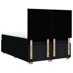 Casa si Gradina - Mobilier - Paturi si accesorii - Paturi - Pat box spring cu saltea, negru, 160x200 cm, textil - Infinity.ro