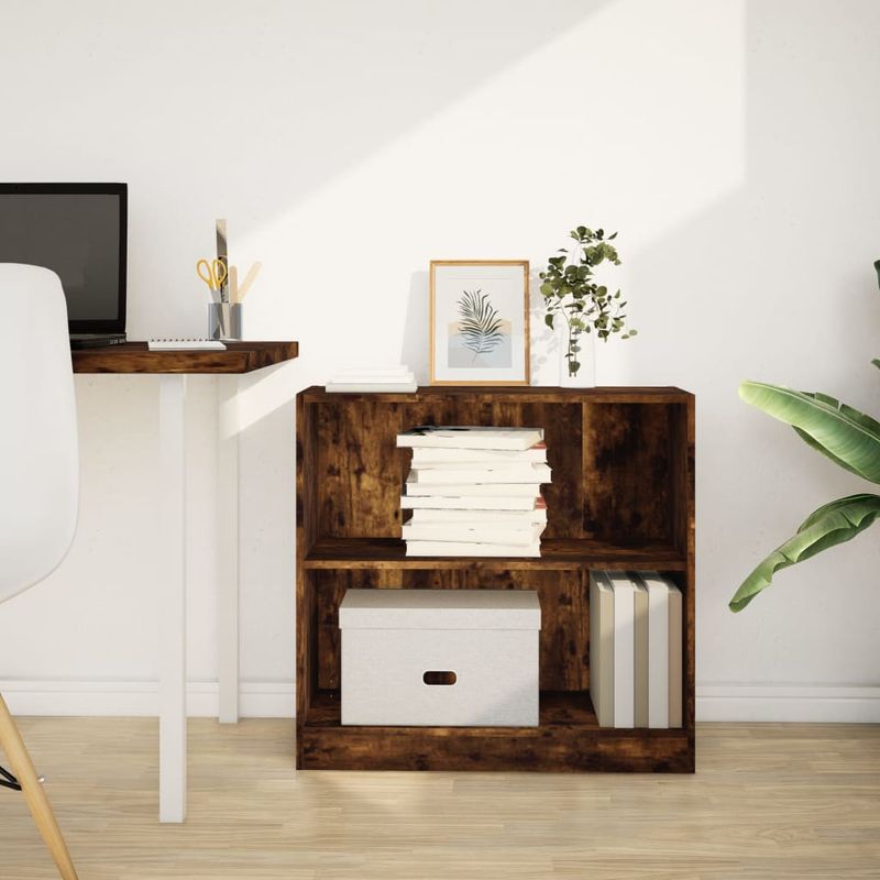 Casa si Gradina - Mobilier - Biblioteci si rafturi - Biblioteci - Biblioteca, stejar fumuriu, 80x24x76 cm, lemn prelucrat - Infinity.ro