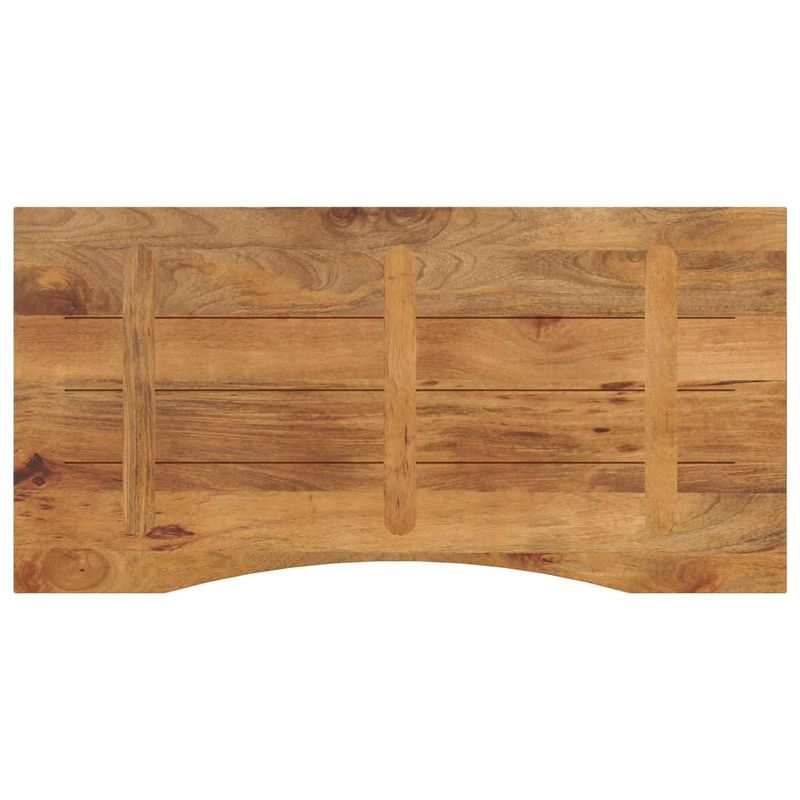 Casa si Gradina - Mobilier - Feronerie si accesorii mobila - Blat birou cu decupaj curbat 120x50x2,5cm lemn masiv mango brut - Infinity.ro