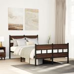Casa si Gradina - Mobilier - Paturi si accesorii - Paturi - Cadru de pat fara saltea, cu tablie de cap/picioare, 120x200 cm - Infinity.ro