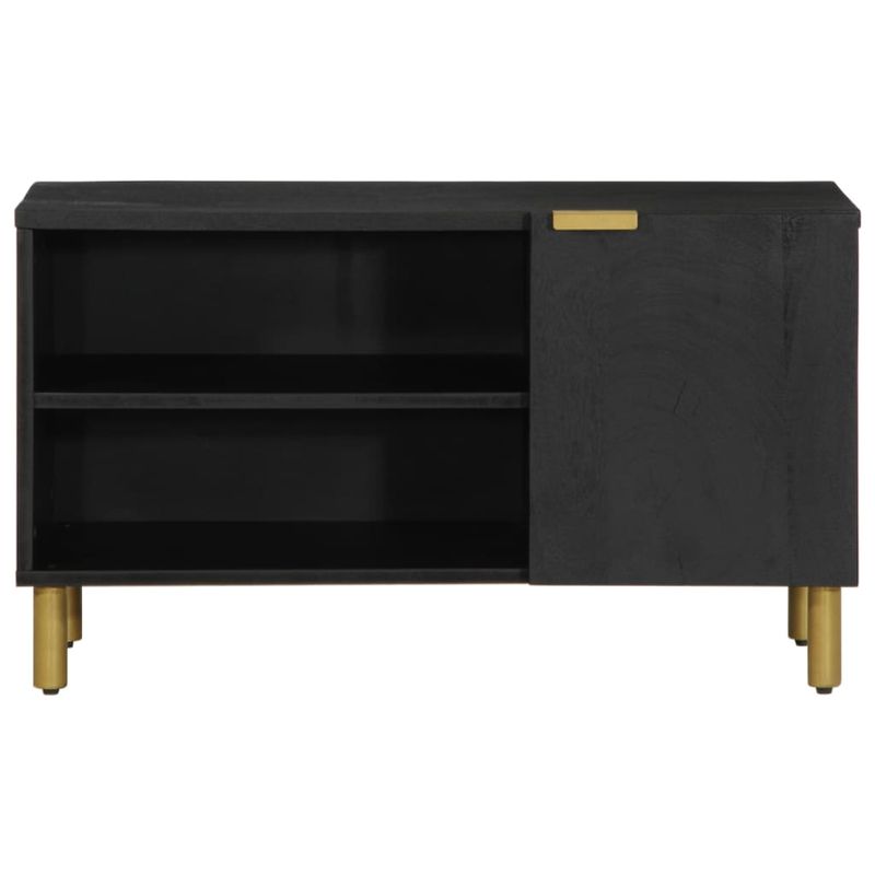 Casa si Gradina - Mobilier - Dulapuri si sifoniere - Dulapuri - Dulap TV, negru, 80x33x46 cm, lemn prelucrat - Infinity.ro