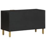 Casa si Gradina - Mobilier - Dulapuri si sifoniere - Dulapuri - Dulap TV, negru, 80x33x46 cm, lemn prelucrat - Infinity.ro