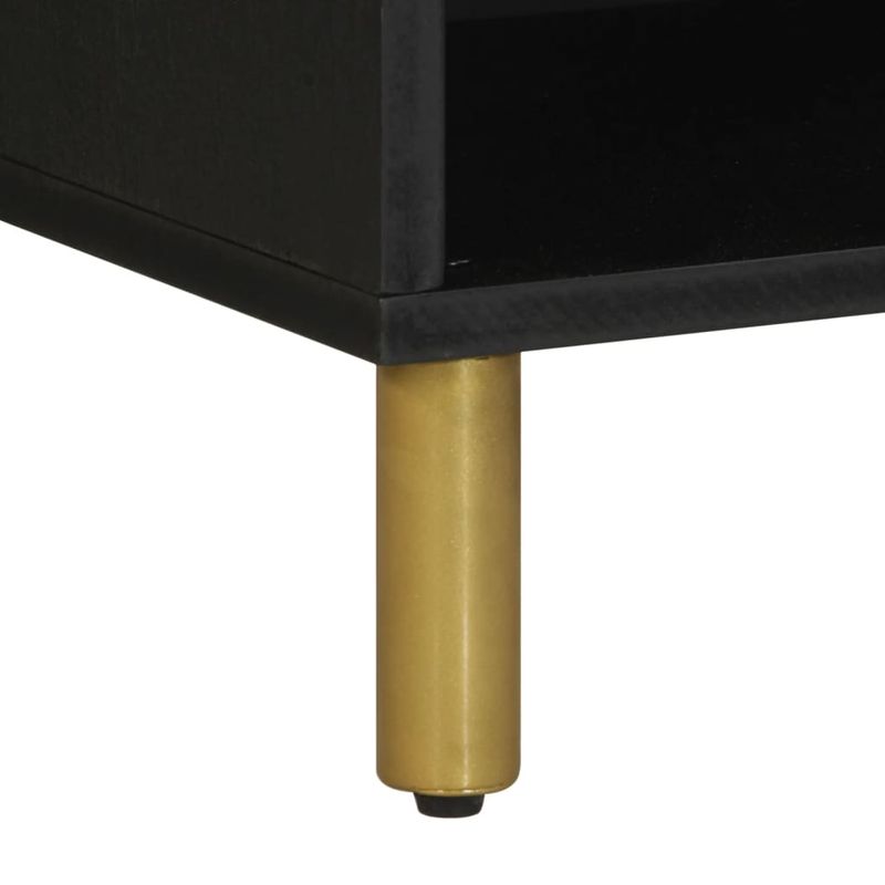 Casa si Gradina - Mobilier - Dulapuri si sifoniere - Dulapuri - Dulap TV, negru, 80x33x46 cm, lemn prelucrat - Infinity.ro