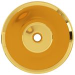 Casa si Gradina - Sanitare - Lavoar baie si accesorii - Lavoare si piedestale - Chiuveta de baie, auriu, 42 x 14 cm, ceramica - Infinity.ro