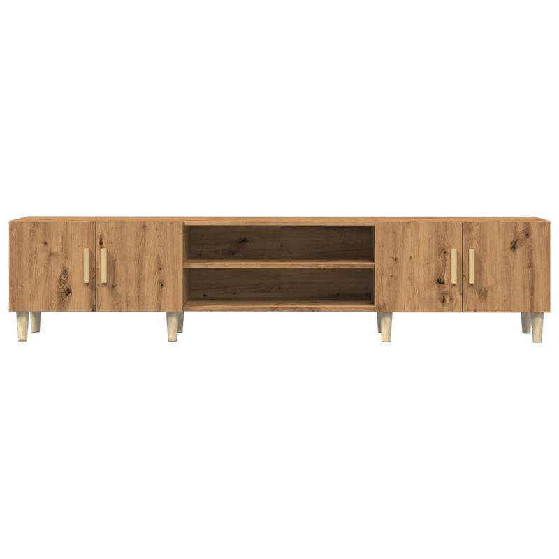 Casa si Gradina - Mobilier - Comode si corpuri - Comode - Dulap TV, stejar artizanal, 180x31,5x40 cm, lemn prelucrat - Infinity.ro