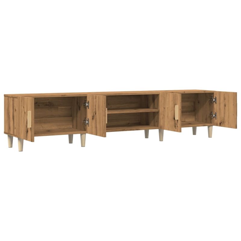 Casa si Gradina - Mobilier - Comode si corpuri - Comode - Dulap TV, stejar artizanal, 180x31,5x40 cm, lemn prelucrat - Infinity.ro