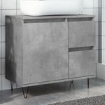 Casa si Gradina - Mobilier - Seturi de mobilier - Seturi baie - Dulap de chiuveta baie, gri beton, 65x33x60 cm, lemn prelucrat - Infinity.ro