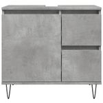 Casa si Gradina - Mobilier - Seturi de mobilier - Seturi baie - Dulap de chiuveta baie, gri beton, 65x33x60 cm, lemn prelucrat - Infinity.ro