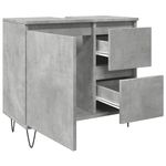 Casa si Gradina - Mobilier - Seturi de mobilier - Seturi baie - Dulap de chiuveta baie, gri beton, 65x33x60 cm, lemn prelucrat - Infinity.ro