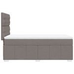 Casa si Gradina - Mobilier - Paturi si accesorii - Paturi - Pat box spring cu saltea, gri taupe, 80x200 cm, textil - Infinity.ro